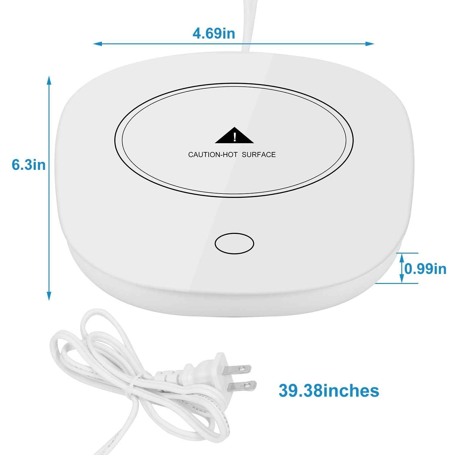 1Pc Coffee Mug Warmer Cup Warmer Auto Shut Off Coffee Tea Milk Electric Heater Pad Office Home Desk Electric Beverage Warmer Mat