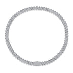 Mosan Diamond S925 Silver Necklace For Men Fits Luxury Style Sparkle