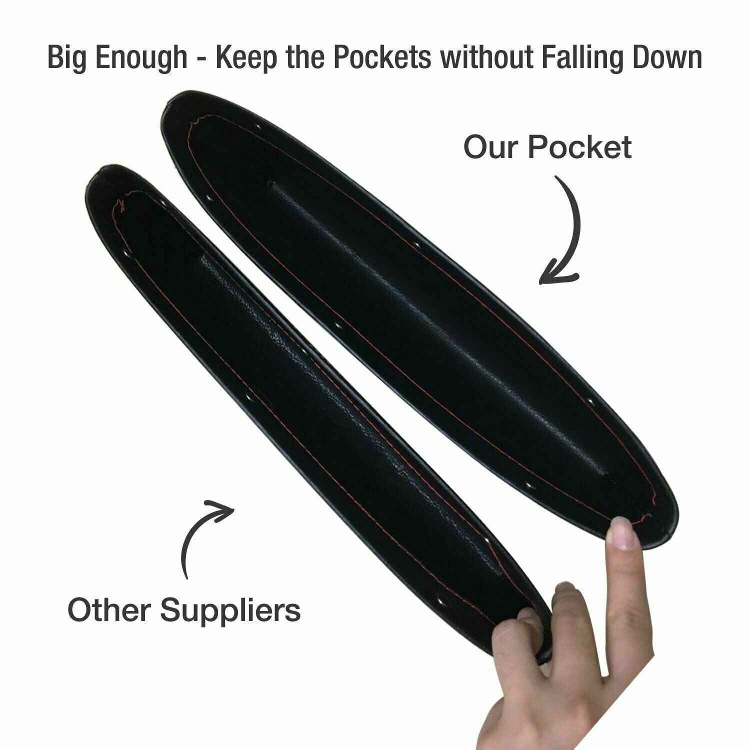 Car Seat Gap PU Leather Catch Catcher Box Caddy Slit Pocket Secondary image