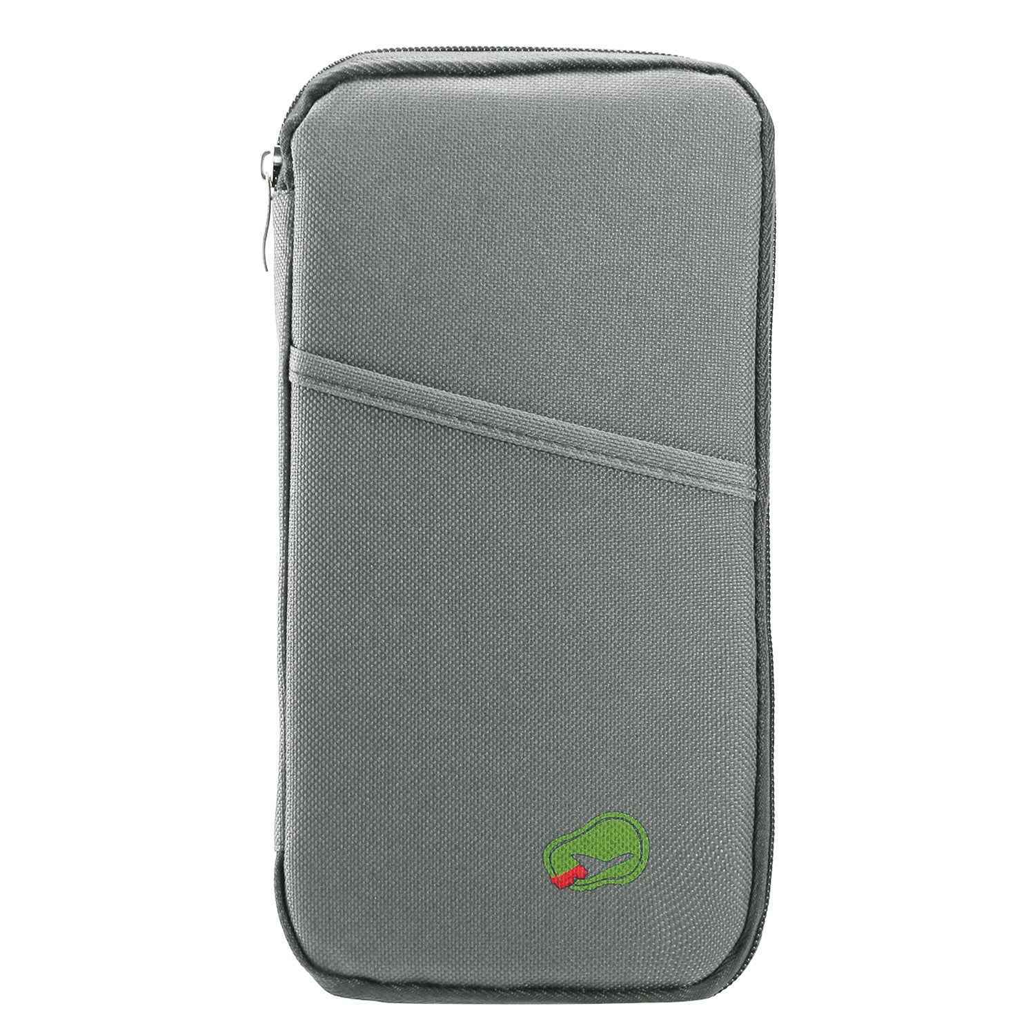 1Pc Travel Passport Wallet 12Cells Ticket ID Credit Card Holder Water Repellent Documents Phone Organizer Zipper Case Business Trip Daily Use