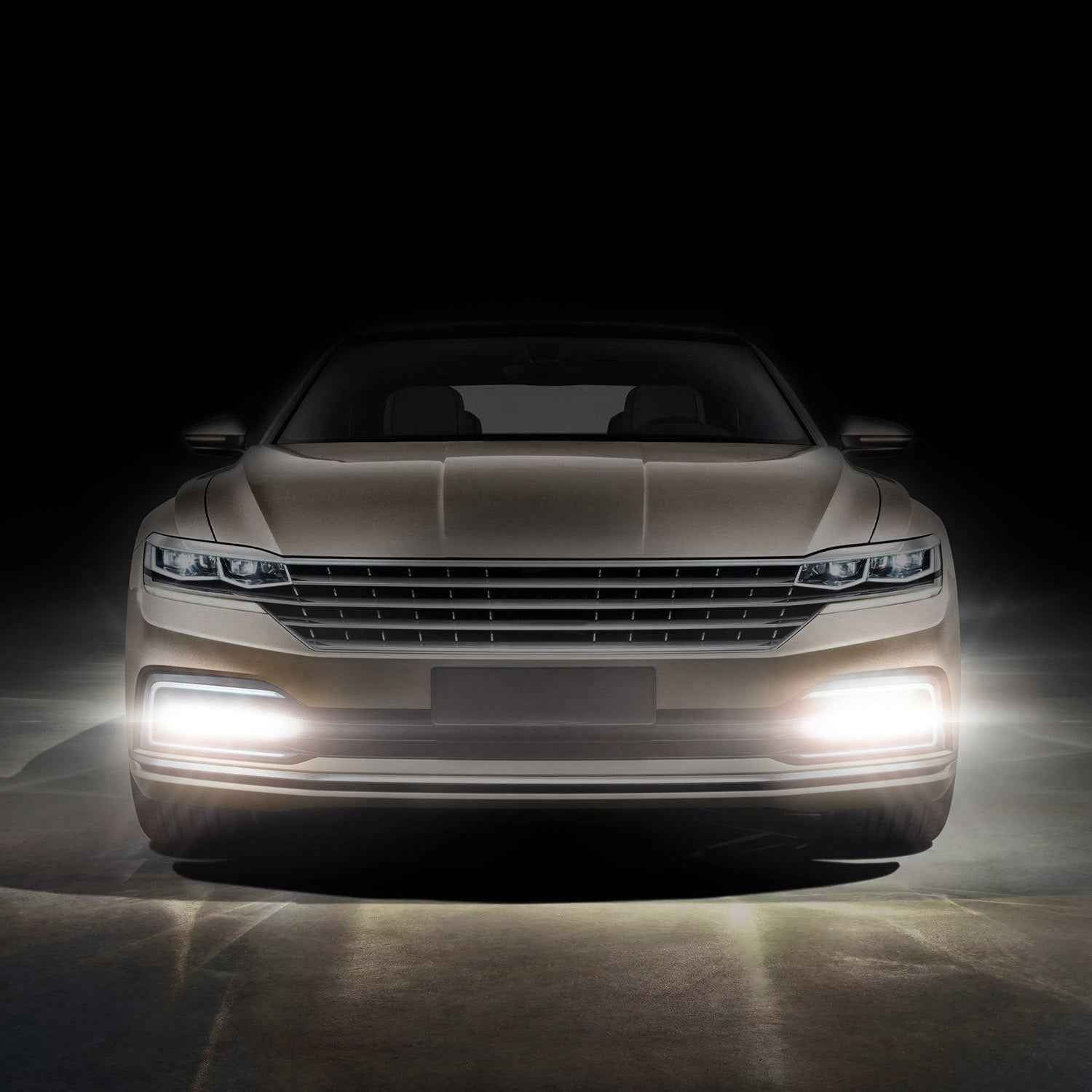 2Pcs LED Daytime Running Lights Car LED COB DRL Fog Lights IP45 Waterproof LED Strip Fog Day Driving Lamp Sticker For 12V Car Interior Exterior Use Main image
