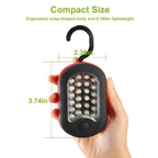 1Pc Magnetic LED Work Light With Hook Compact Flashlight For Camping Hiking Emergency