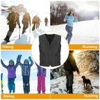 USB Heated Vest, Heat Jacket with 3 Adjustable Heating Gears, Warm Fleece Lined Coat for Men & Women