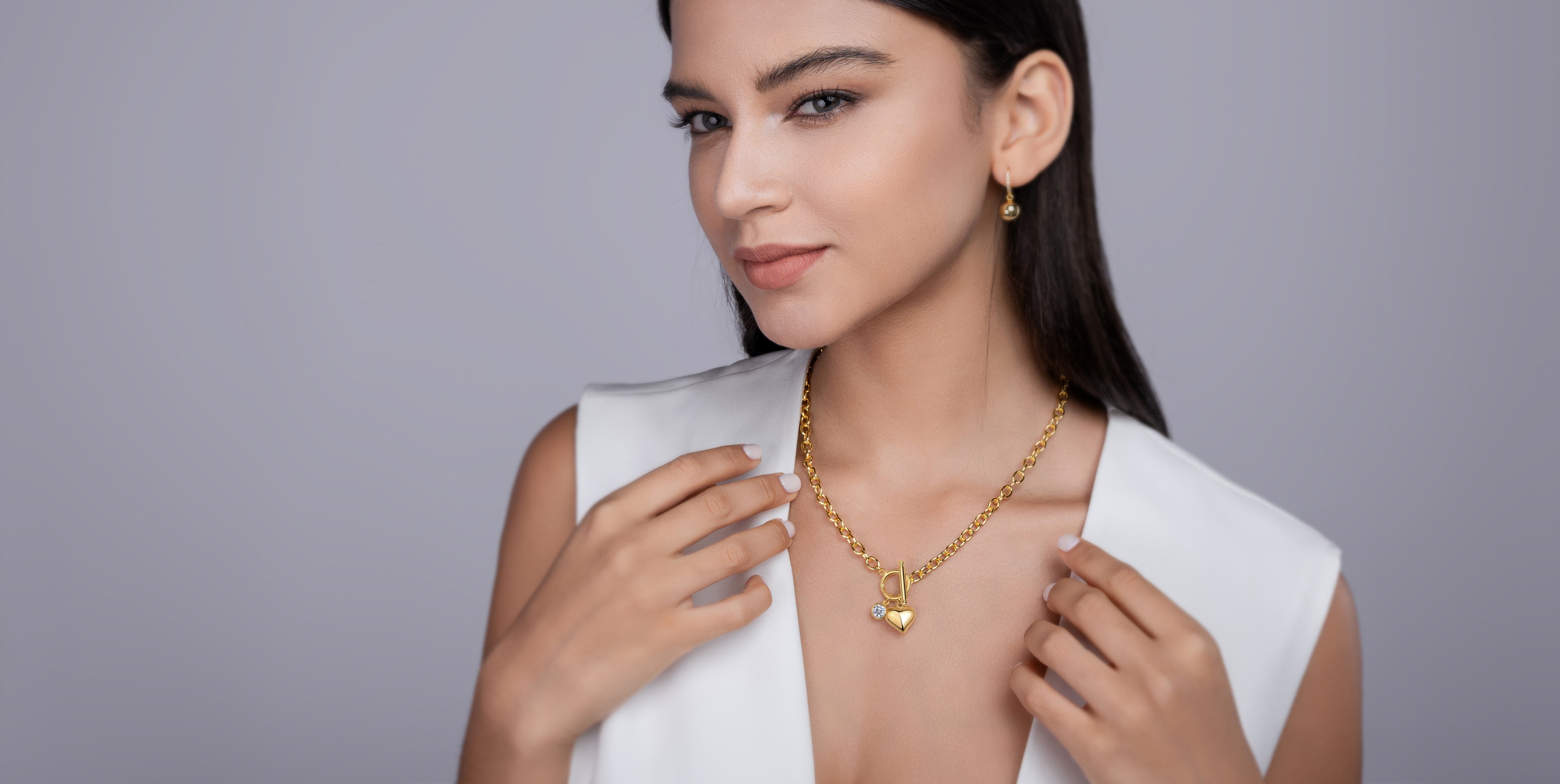 Meteor Wish - A Fashionable And Trendy Necklace Pendant 1-carat Moissanite S925 And Gold Plating