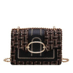PU Crossbody Bag, Small Fragrance Style, Women's Shoulder Bag, Sense Of Luxury, Emotional Chain Small Bag