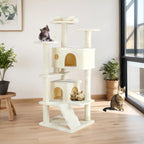 Multi Functional Cat Treehouse Cat Climbing Frame for Indoor Cats