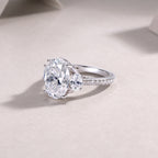 Crown Of Radiance Fashionable Moissanite S925 Silver Jewelry Set