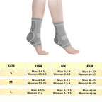 Graphene Ankle Brace, Warm Ankle Support Ankle Compression Sleeve   Foot & Ankle Brace Socks For Sprained Ankle Compression Sleeve - Ankle Support For Women & Men - Tendonitis & Arthritis Ankle Brace