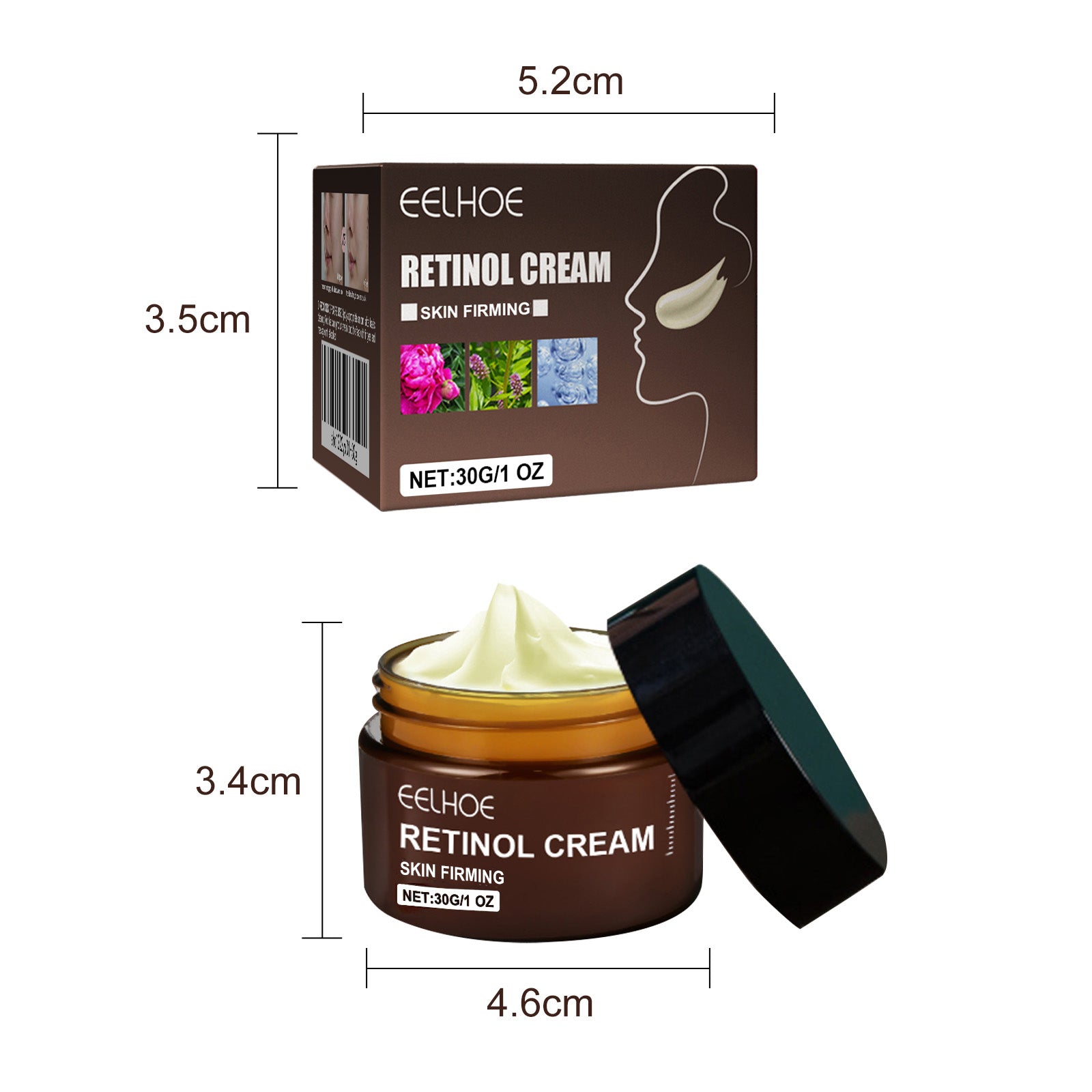 Retinol Anti Aging Cream for Fine Lines Wrinkles Skin Renewal Nightly
