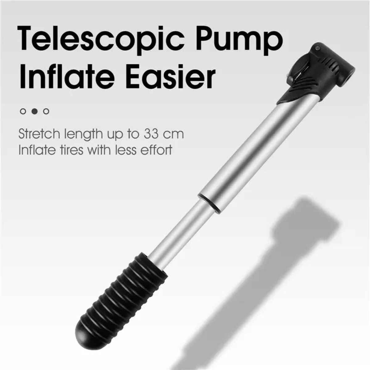 BIKING Portable Mini Bicycle Pump Cycling Air Pump With Schrader Secondary image