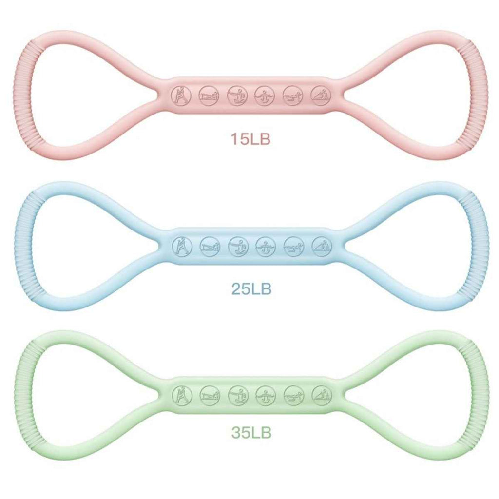 8-character Puller, 8-character Silicone Yoga Auxiliary Home Elastic Band Mini Band Kit, A Set Of 3, Light Three Medium, And Heavy Lower Body Loop Resistance Bands For Legs And Booty