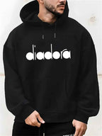 Men’s Polyester Spandex Hoodie, Casual Pullover Sweatshirt, Sizes S-2XL, Soft & Comfortable Top