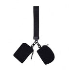 KeyChain Wallet Wristlet Wallets For Women Mini Zip Dual Pouch Wristlet