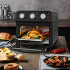 12L Air Fryer with Multifunction Cooking, Healthy Rapid Air Circulation, Removable Non-Stick Basket, Grilling, Baking, Defrosting, Family-Sized Capacity