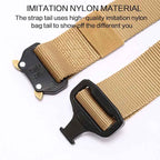Men's Belt Outdoor Hunting Tactical Belt Mult-Function Buckle Nylon Belt High Quality Marine Corps Belt Metal Buckle