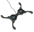 Dual USB Cooling Fan Pad Foldable Slim Fans Cooler Stand For Laptop PC Notebook