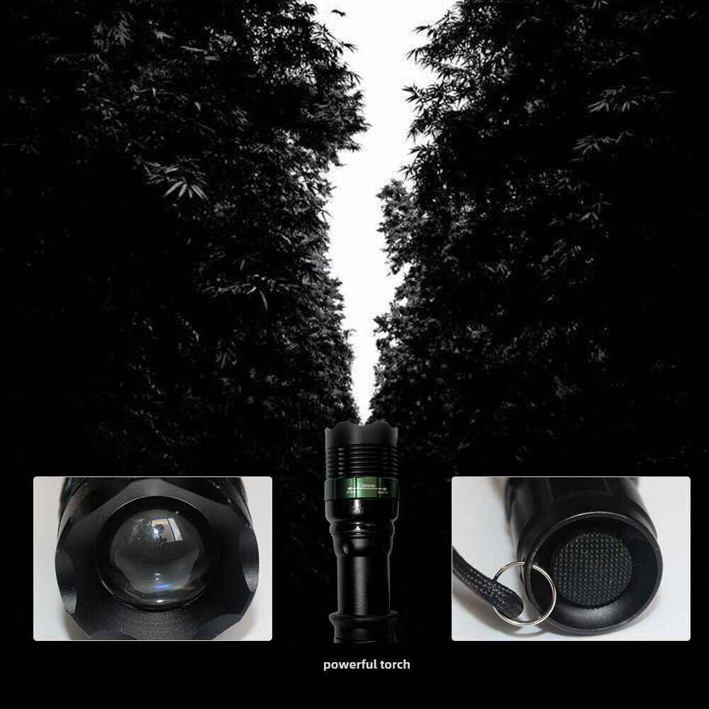 Super-Bright 90000LM LED Searchlight Handheld Spotlight Flashlight Rechargeable