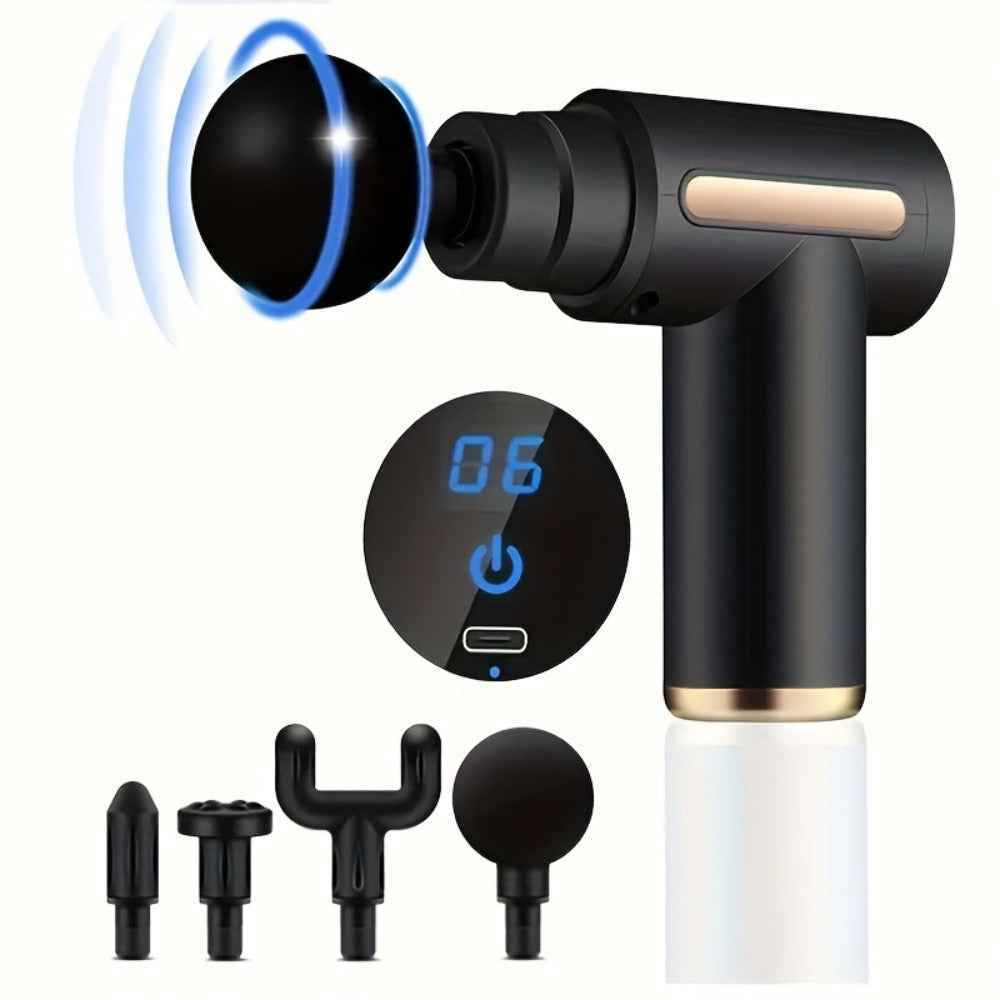 Random Color Fascia Gun Household Portable Muscle Relaxer USB Rechargeable Small Massager Mini Fascia Gun Main image