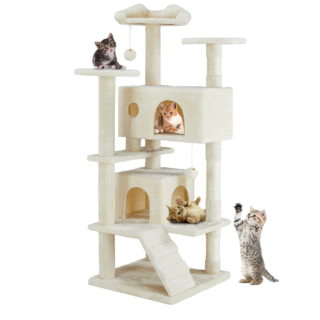 Multi Functional Cat Treehouse Cat Climbing Frame for Indoor Cats