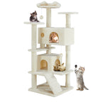 Multi Functional Cat Treehouse Cat Climbing Frame for Indoor Cats