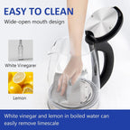 Electric Kettle Water Boiler 1.8L Wide Opening LED Light Auto Shut Off