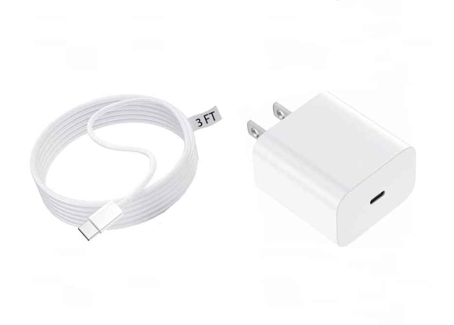 6FT Cube Phone Charger USB-C Lightning Cable Fast Charging Adapter iPhone iPad Air-Pods