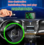 2024 New HUD Car Head-up Display MPH Speed Display 3-inch Multi-function LCD MPH Dashboard