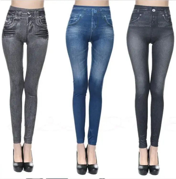 Denim Leggings – Stretchy Everyday Jeans for Women in three stylish colors